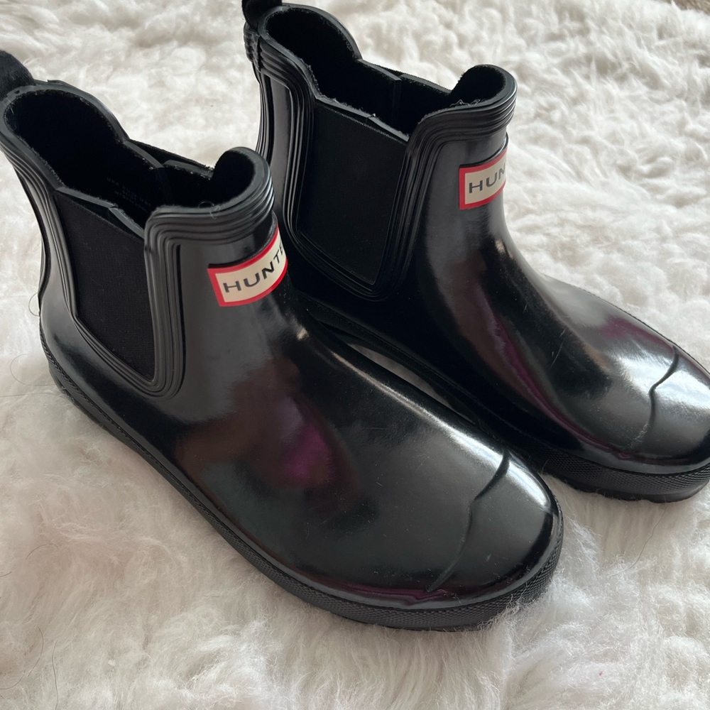 Short rubber hunter boots ! Never worn!! Size 7